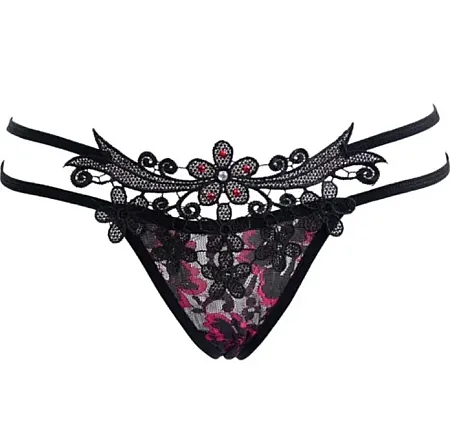 Sexy string σε χρώμα μαύρο.