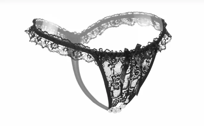 String με πέρλες one size από Polyester σε μαύρο χρώμα.