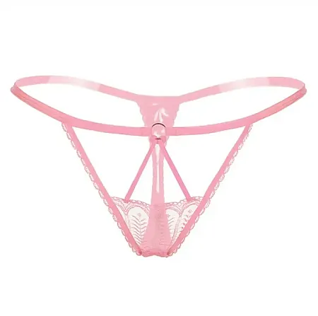 Sexy string από Spandex,Nylon one size σε ροζ χρώμα.