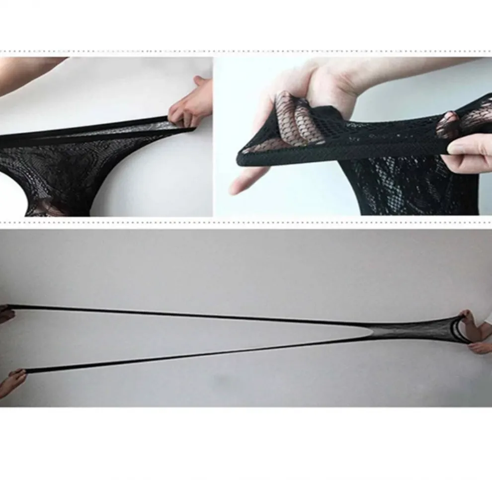 Ολόσωμο ελαστικό καλσόν από Spandex,Acrylic one size σε μαύρο χρώμα.