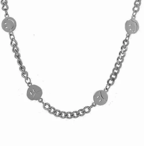 Κολιέ Mood Swing Emoji Chain – Ανοξείδωτο Ατσάλι