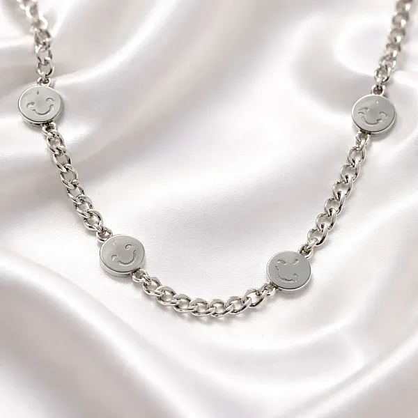 Κολιέ Mood Swing Emoji Chain – Ανοξείδωτο Ατσάλι