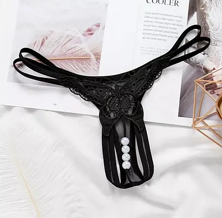 Sexy string με πέρλες.