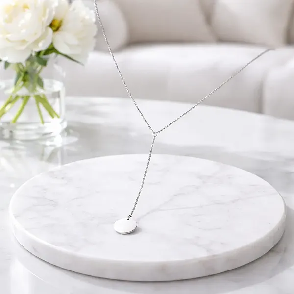 Κολιέ Luna Minimal Lariat – Ανοξείδωτο Ατσάλι