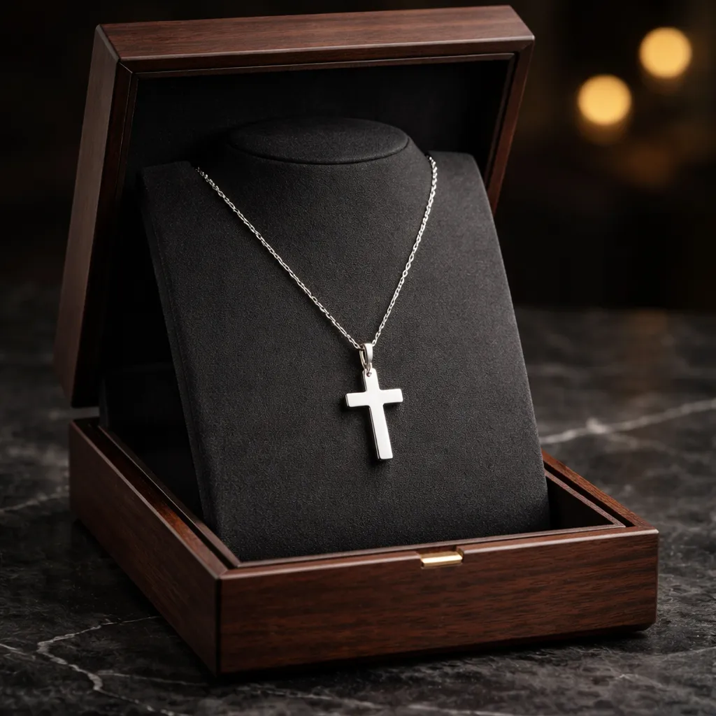 Κολιέ Essential Faith Silver Cross – Ανοξείδωτο Ατσάλι