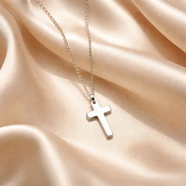 Κολιέ Essential Faith Silver Cross – Ανοξείδωτο Ατσάλι