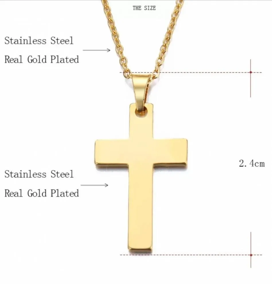 Κολιέ Essential Faith Gold Cross – Ανοξείδωτο Ατσάλι
