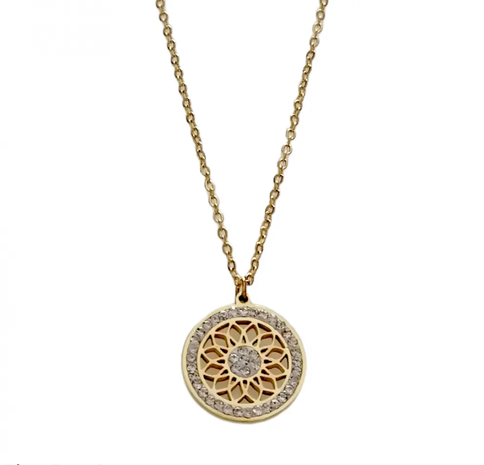 Κολιέ Eternal Mandala Sunburst – Ανοξείδωτο Ατσάλι