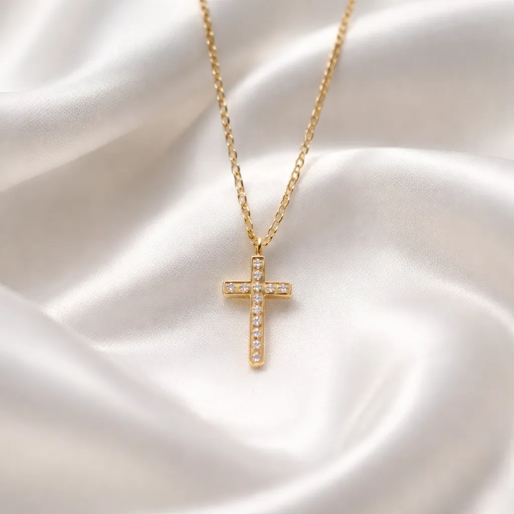 Κολιέ Eternal Sparkle Cross – Ανοξείδωτο Ατσάλι