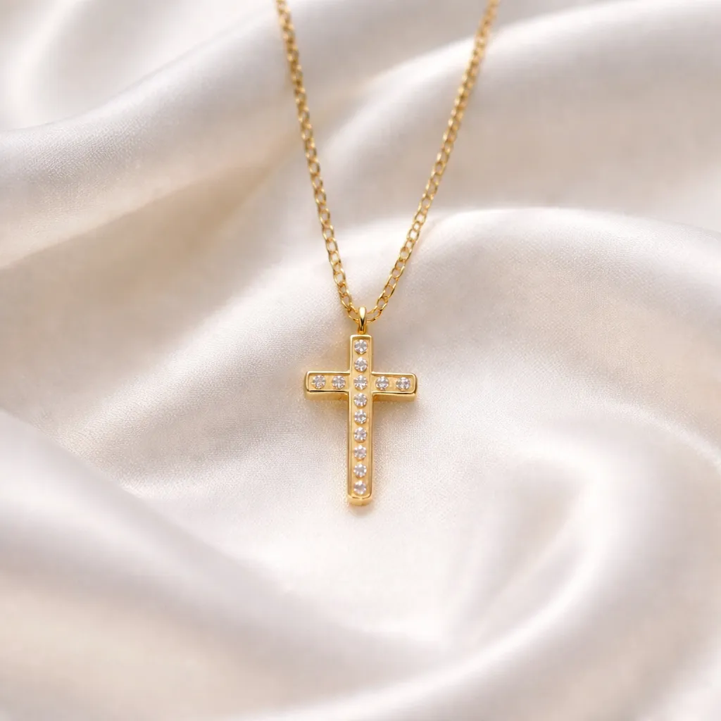 Κολιέ Eternal Sparkle Cross – Ανοξείδωτο Ατσάλι