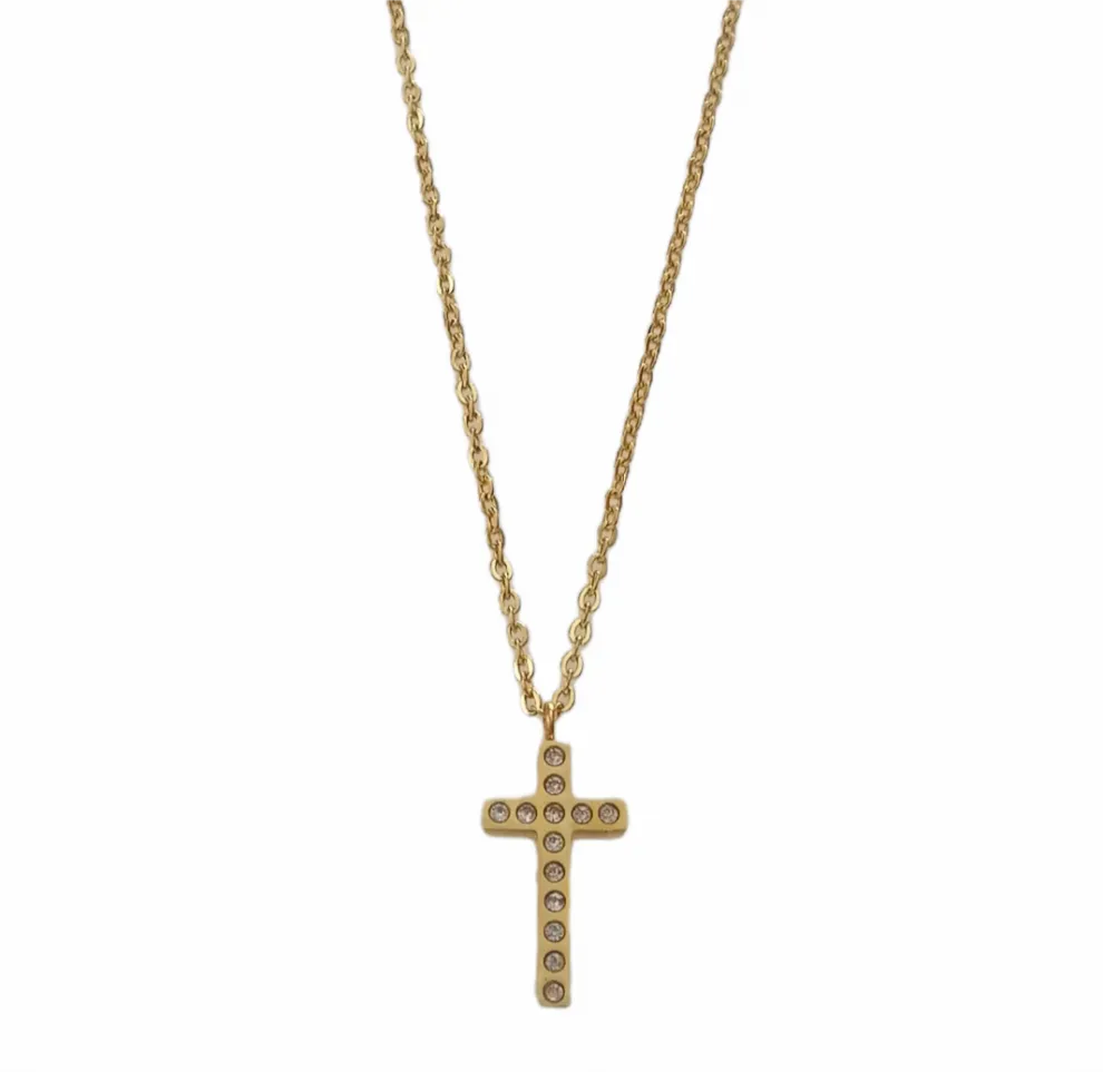 Κολιέ Eternal Sparkle Cross – Ανοξείδωτο Ατσάλι