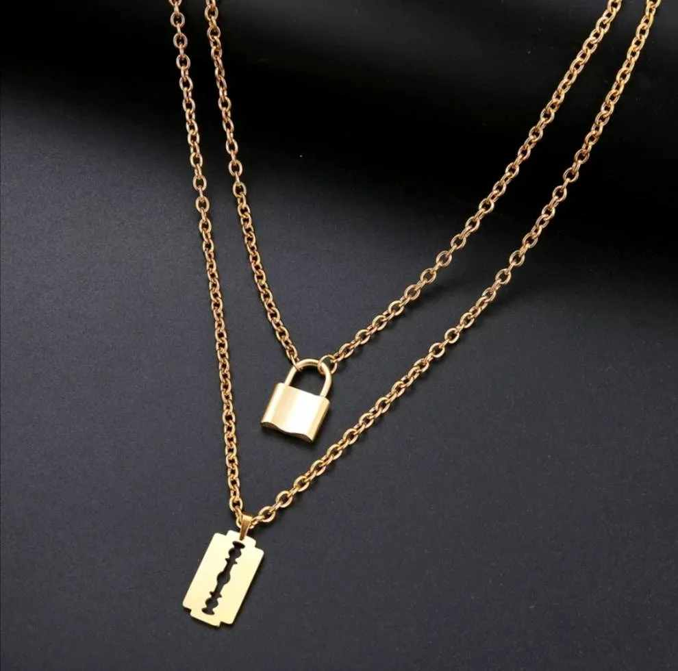 Κολιέ Layered Golden Edge – Ανοξείδωτο Ατσάλι