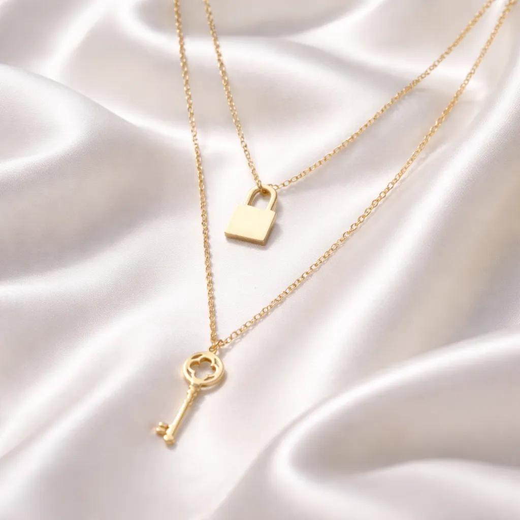 Κολιέ Layered Key to My Heart – Ανοξείδωτο Ατσάλι