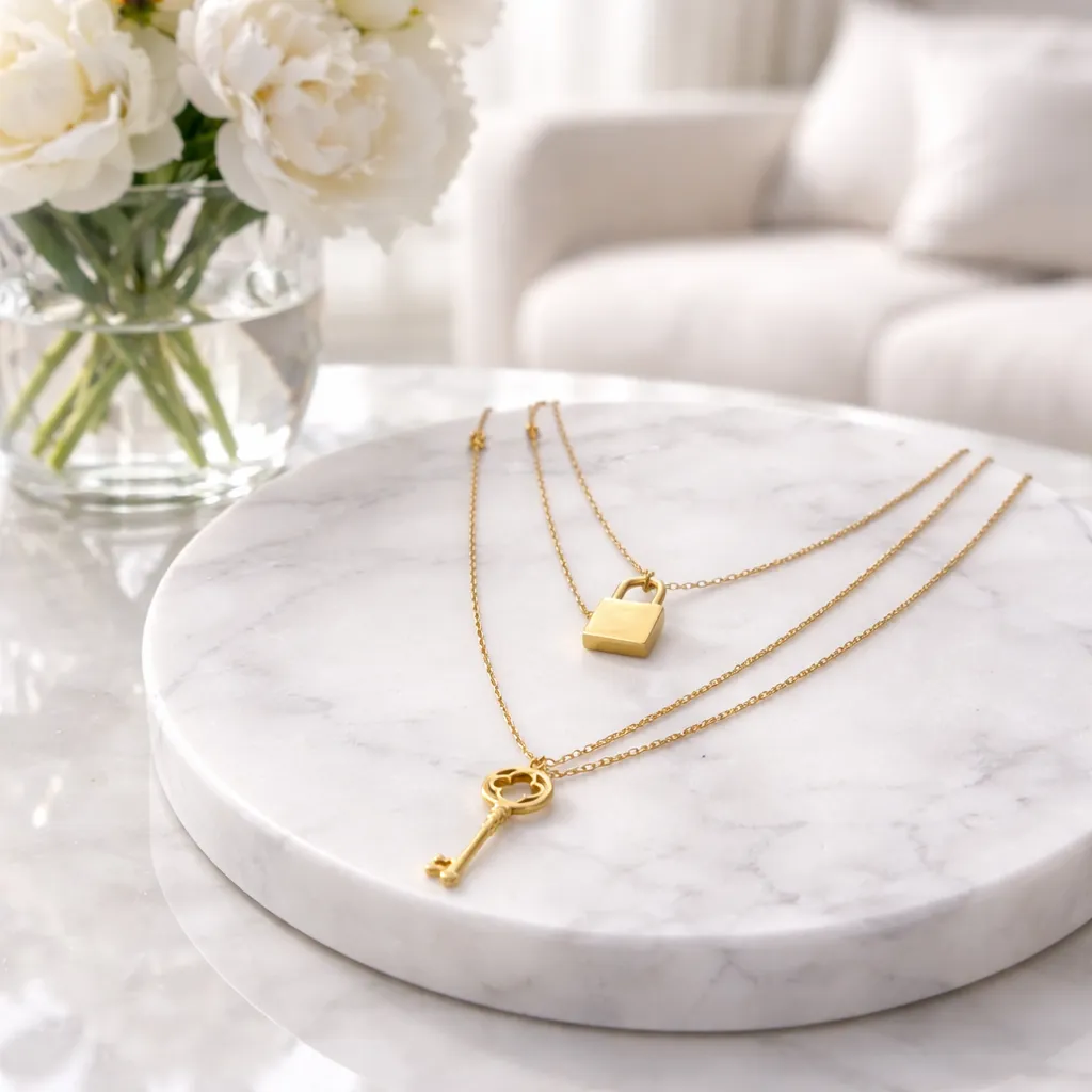 Κολιέ Layered Key to My Heart – Ανοξείδωτο Ατσάλι