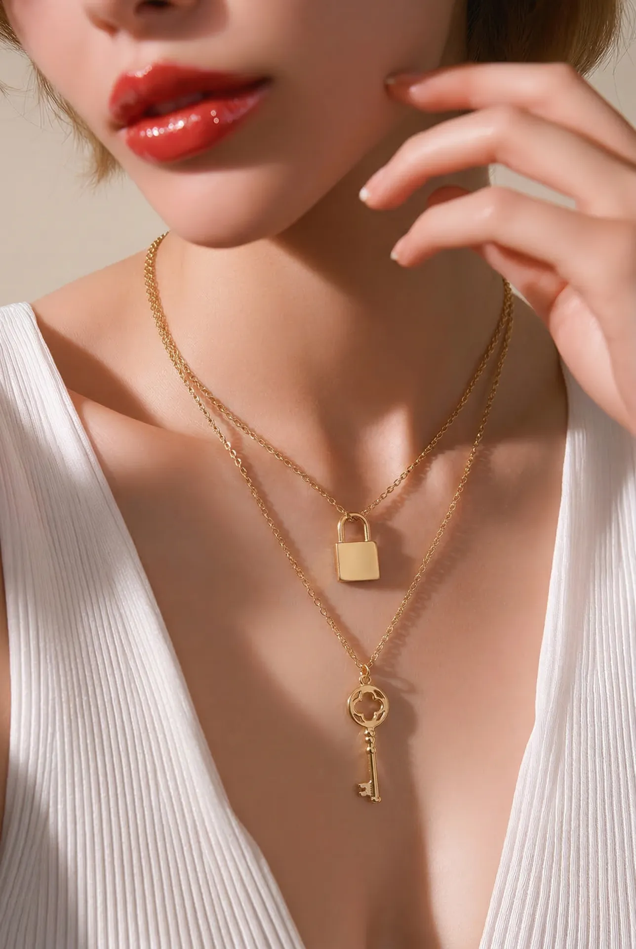 Κολιέ Layered Key to My Heart – Ανοξείδωτο Ατσάλι