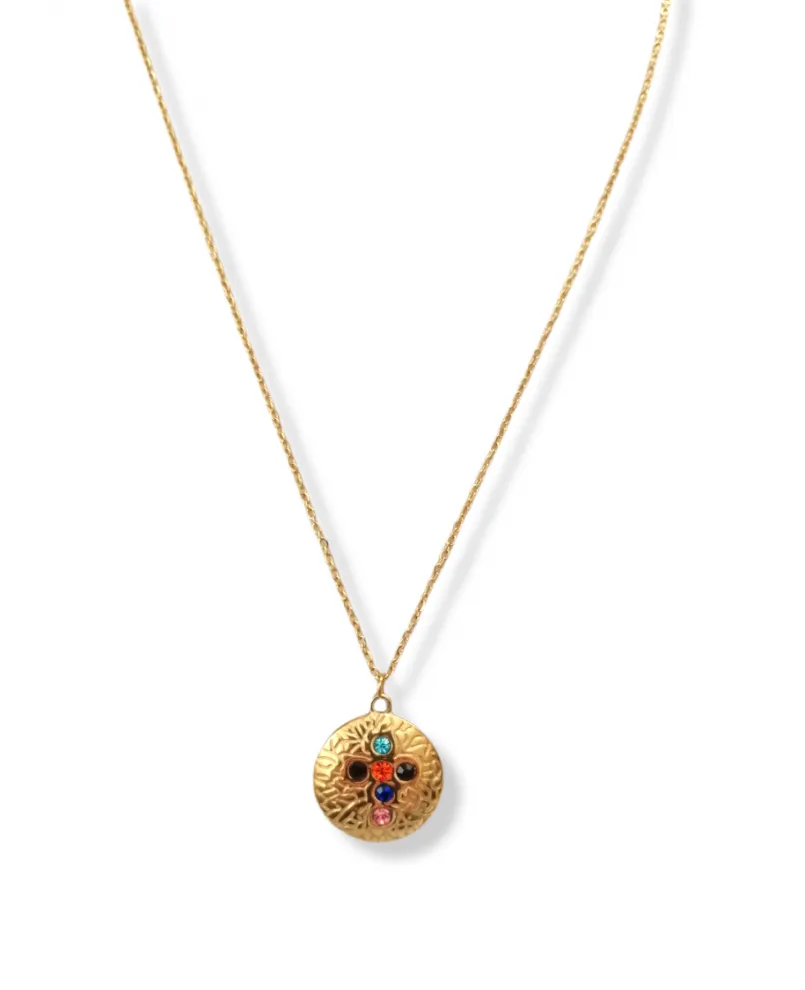 Κολιέ "Byzantine Heritage" Medallion – Ανοξείδωτο Ατσάλι