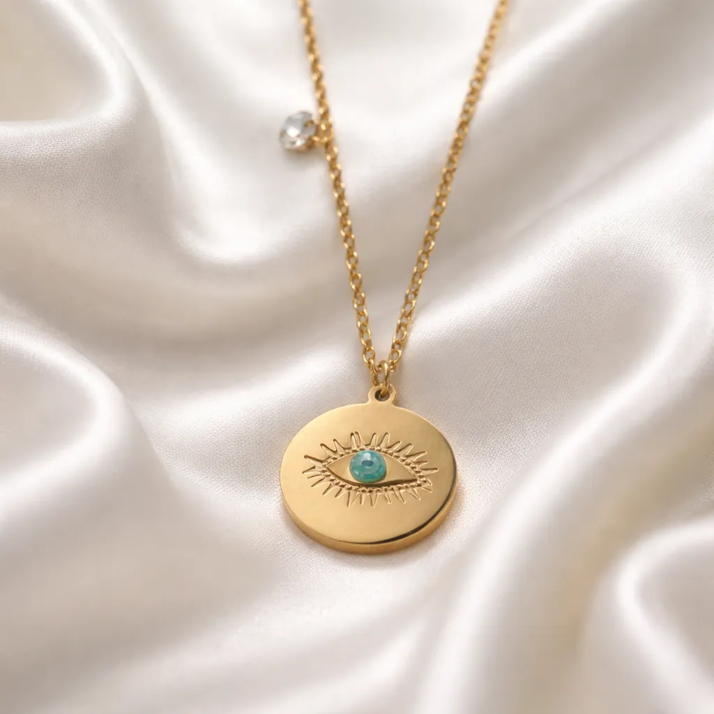 Κολιέ Azure Protection Medallion – Ανοξείδωτο Ατσάλι