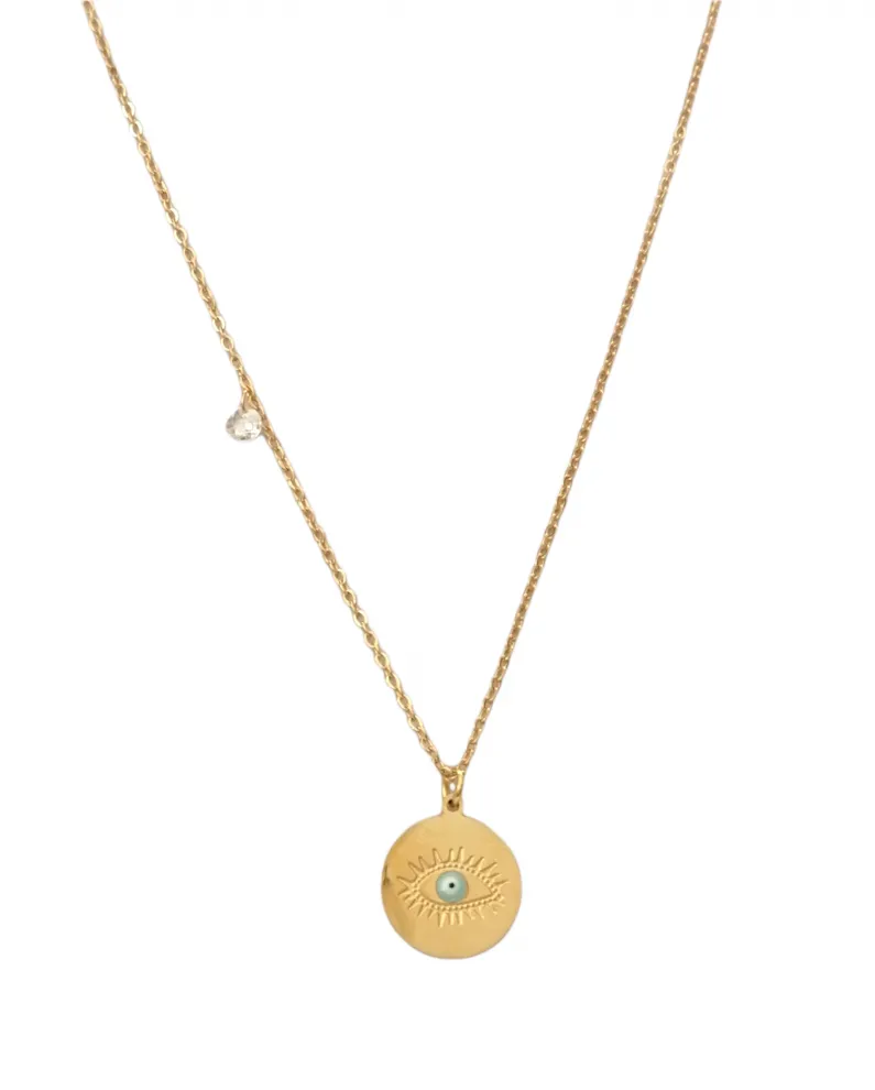 Κολιέ Azure Protection Medallion – Ανοξείδωτο Ατσάλι