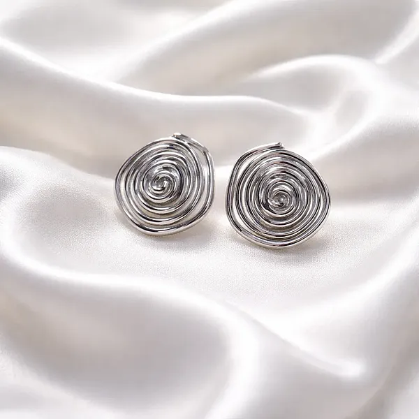 Σκουλαρίκια SILVER Spiral – Από Ανοξείδωτο Ατσάλι