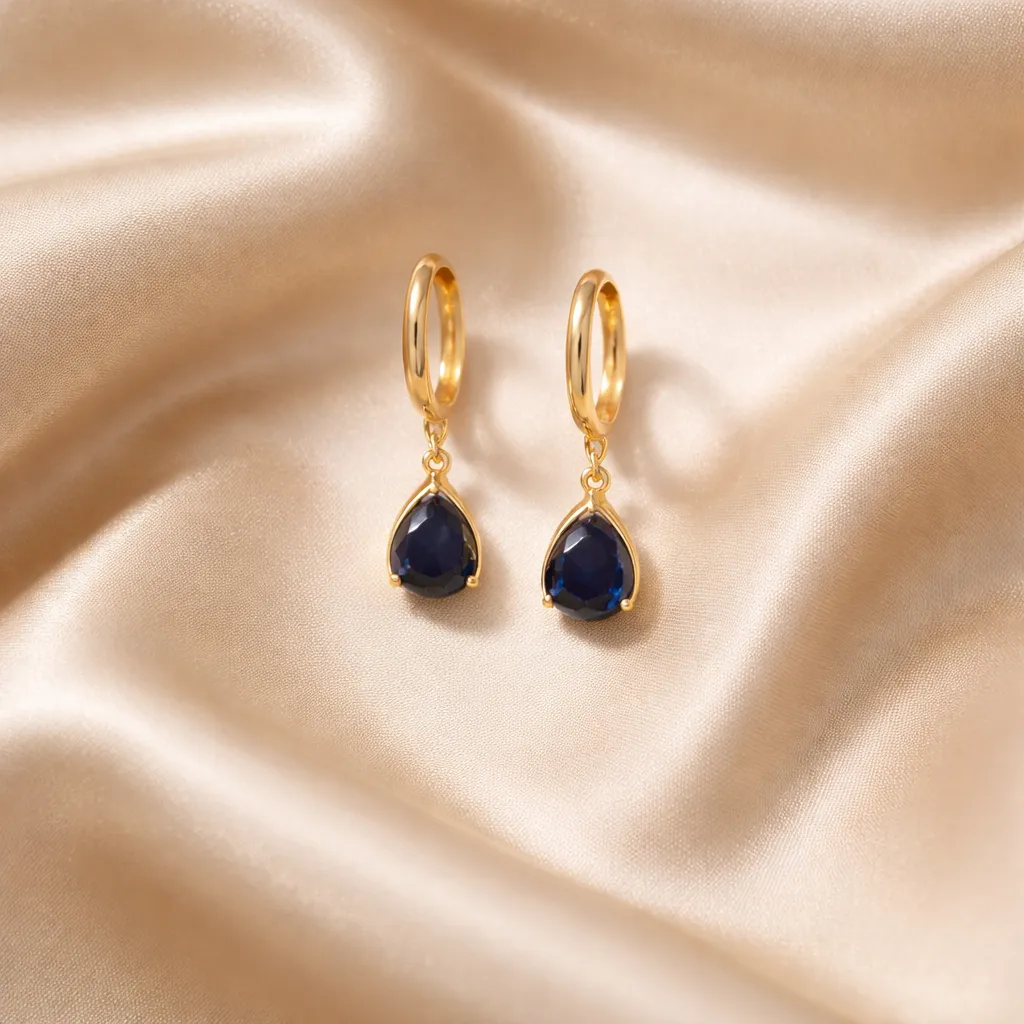 Σκουλαρίκια Midnight Blue Drop