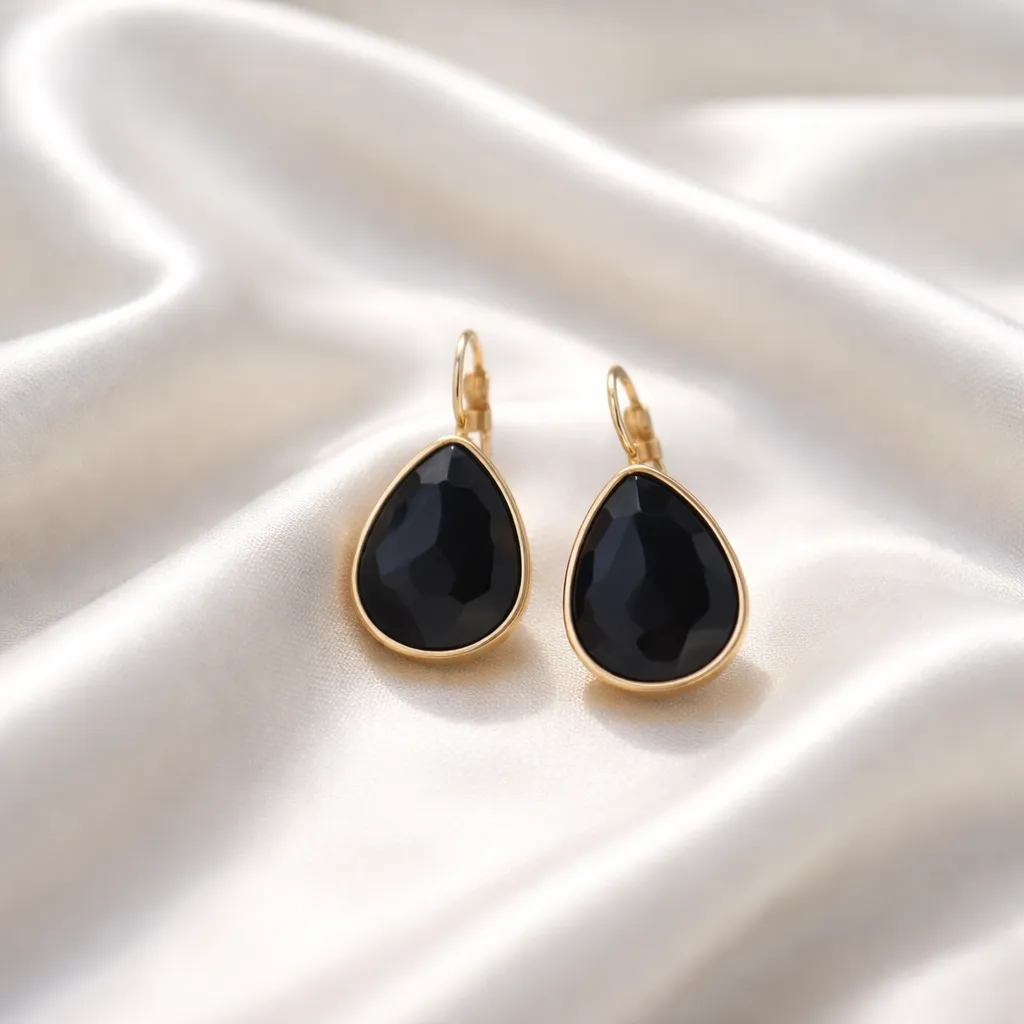Σκουλαρίκια Gold Classic Teardrop – Ανοξείδωτο Ατσάλι