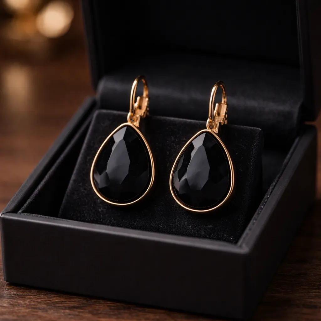 Σκουλαρίκια Gold Classic Teardrop – Ανοξείδωτο Ατσάλι