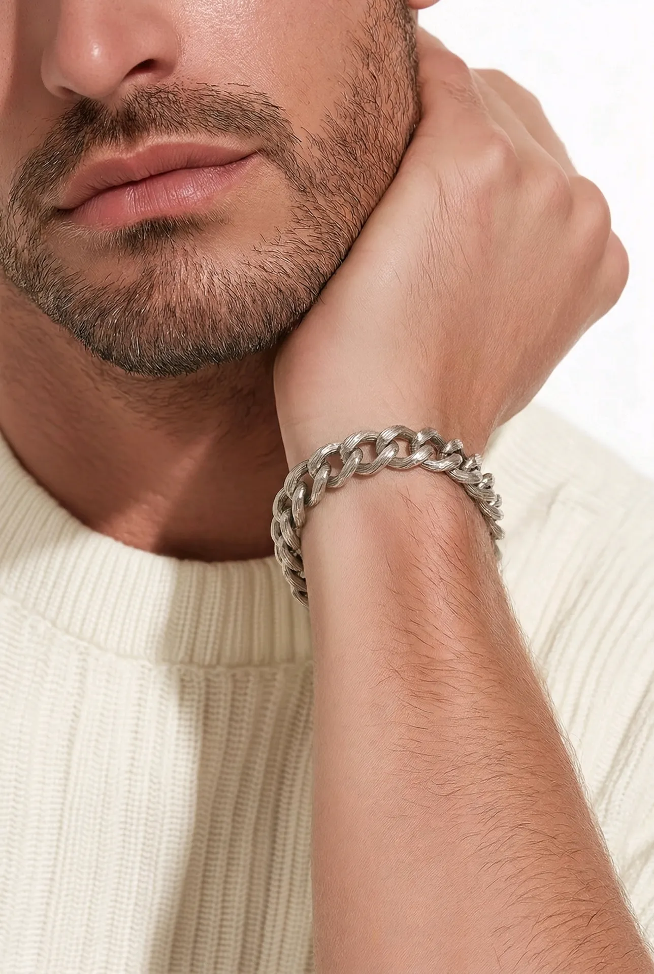 Ανδρικό Βραχιόλι Rough Curb Chain – Ανοξείδωτο Ατσάλι