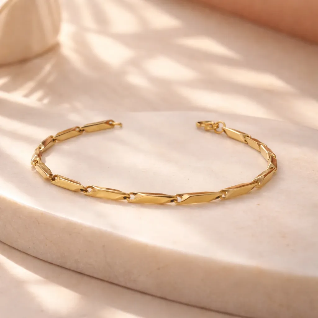 Ανδρικό Βραχιόλι Golden Prism