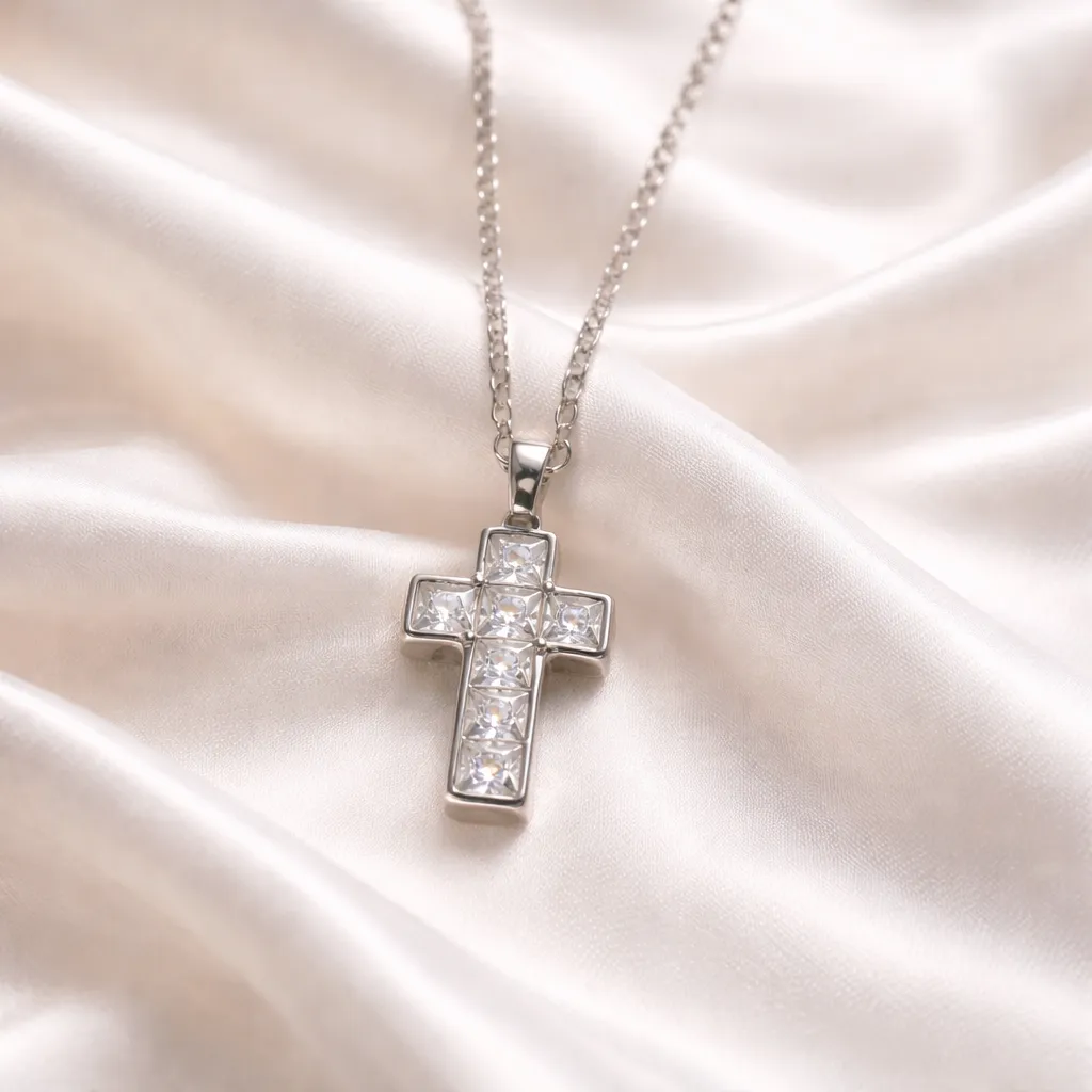 Κολιέ Starlight Cross – Ανοξείδωτο Ατσάλι