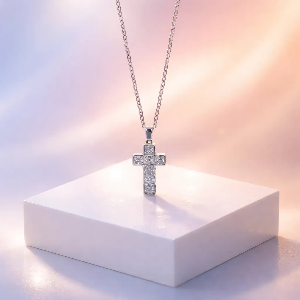 Κολιέ Starlight Cross – Ανοξείδωτο Ατσάλι