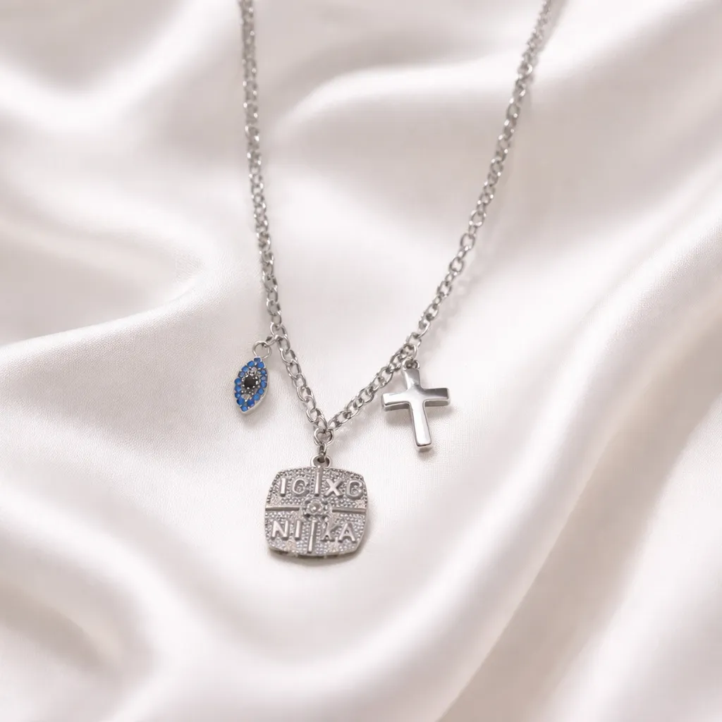 Κολιέ Trinity Charm – Ανοξείδωτο Ατσάλι