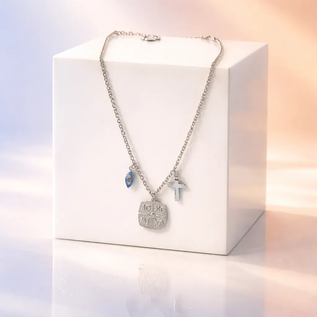 Κολιέ Trinity Charm – Ανοξείδωτο Ατσάλι