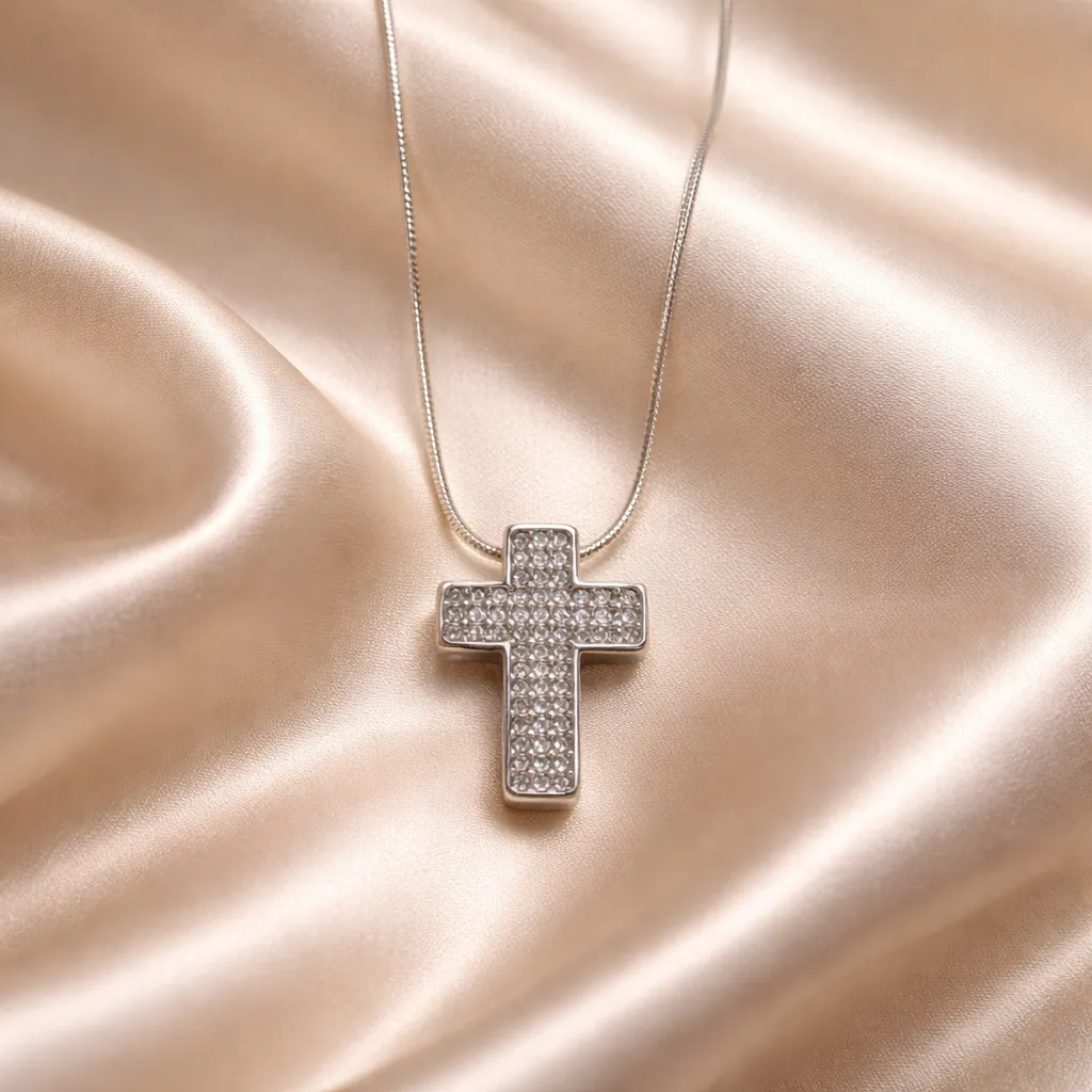 Κολιέ Eternal Sparkle Cross – Ανοξείδωτο Ατσάλι