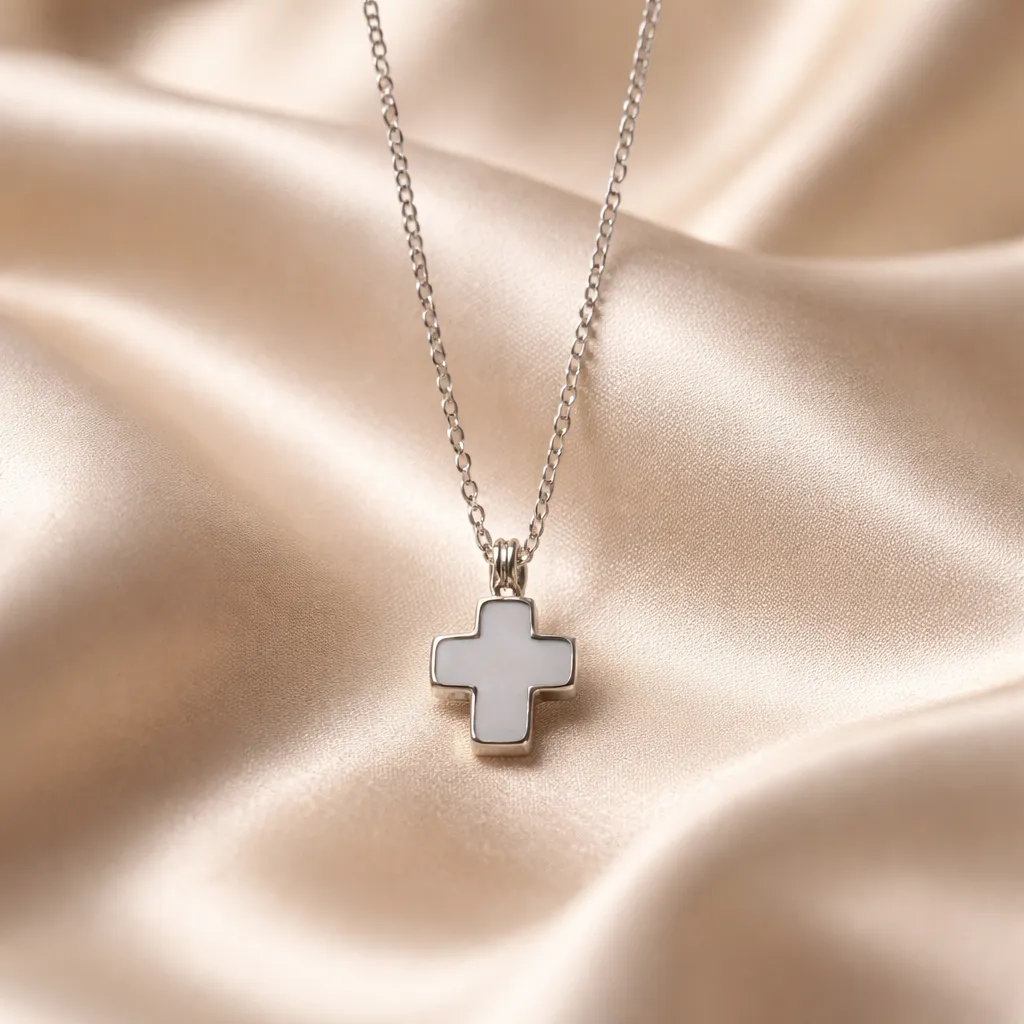Κολιέ Cloud Cross – Ανοξείδωτο Ατσάλι