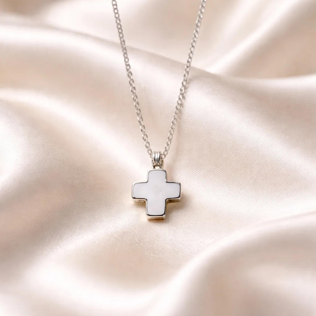 Κολιέ Cloud Cross – Ανοξείδωτο Ατσάλι