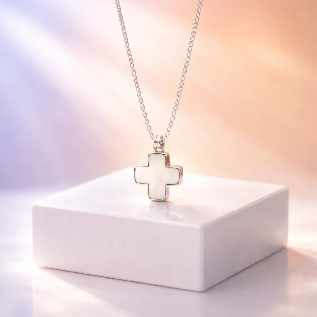 Κολιέ Cloud Cross – Ανοξείδωτο Ατσάλι