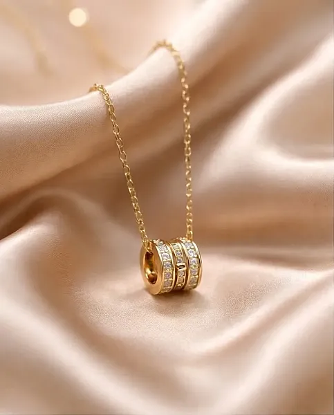 Κολιέ Eternal Sparkle Cylinder – Ανοξείδωτο Ατσάλι