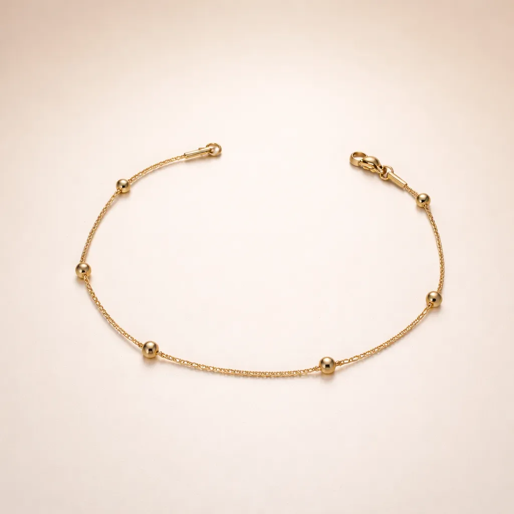 Aura Anklet - Gold Αλυσίδα Ποδιού Ανοδείδωτο Ατσάλι