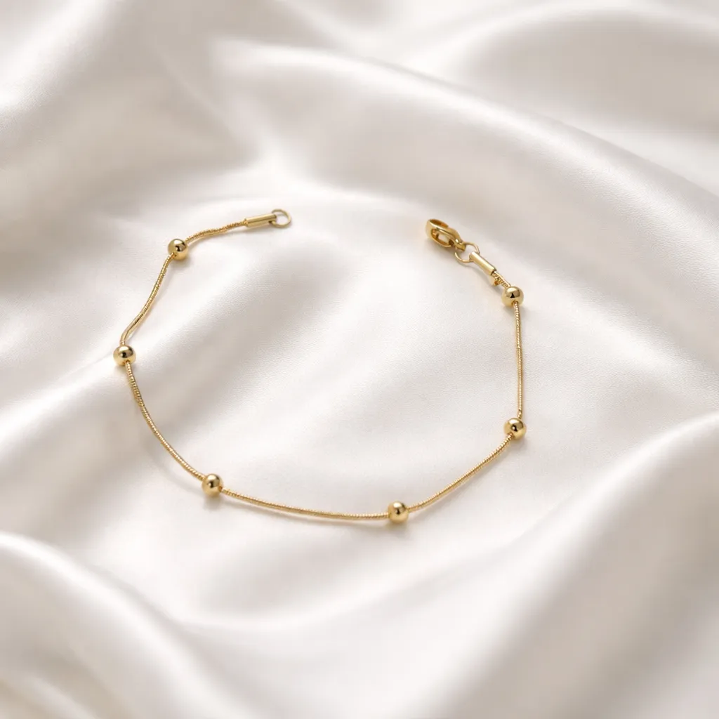 Aura Anklet - Gold Αλυσίδα Ποδιού Ανοδείδωτο Ατσάλι