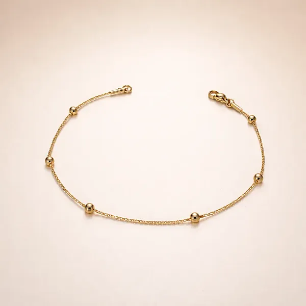 Aura Anklet - Gold Αλυσίδα Ποδιού Ανοδείδωτο Ατσάλι