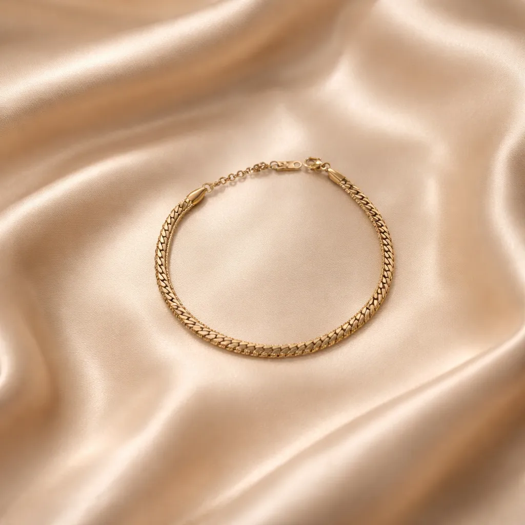 Bold Anklet - Gold Αλυσίδα Ποδιού Ανοξείδωτο Ατσάλι