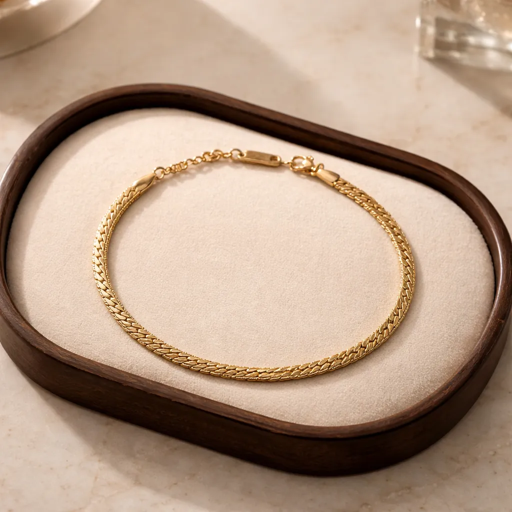Bold Anklet - Gold Αλυσίδα Ποδιού Ανοξείδωτο Ατσάλι