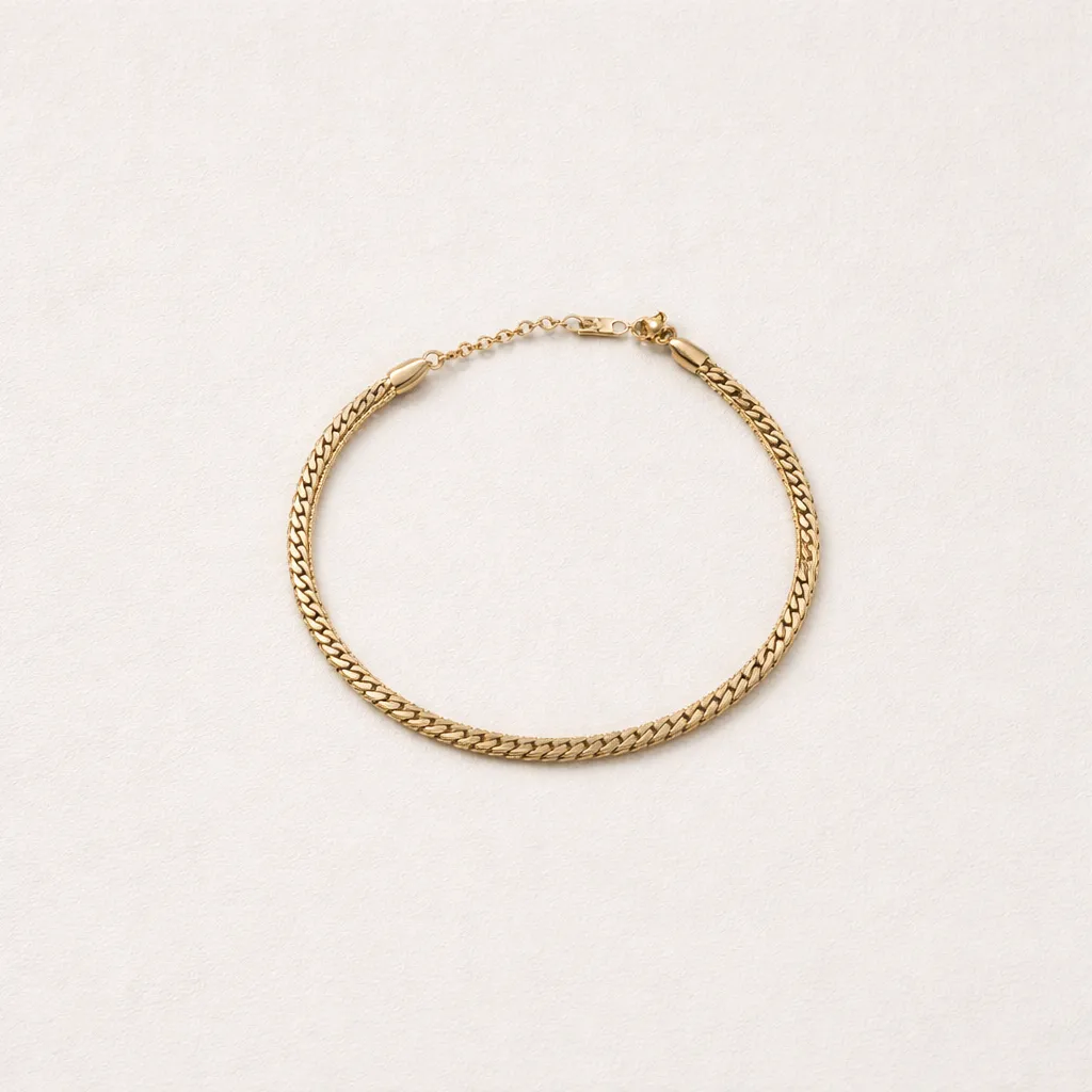Bold Anklet - Gold Αλυσίδα Ποδιού Ανοξείδωτο Ατσάλι