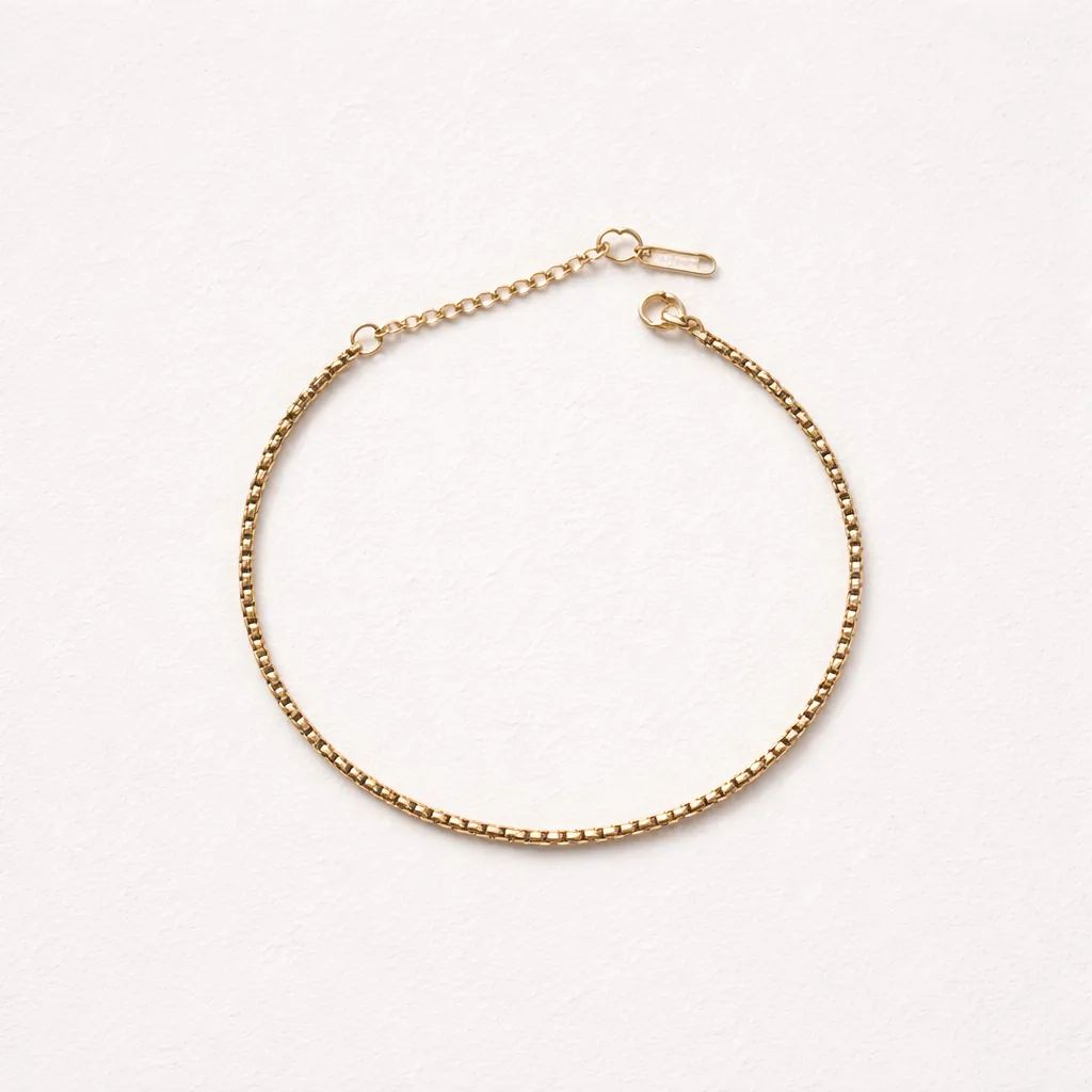 Golden Silk - Sparkle Rope Anklet Αλυσίδα Ποδιού Ανοξείδωτο Ατσάλι