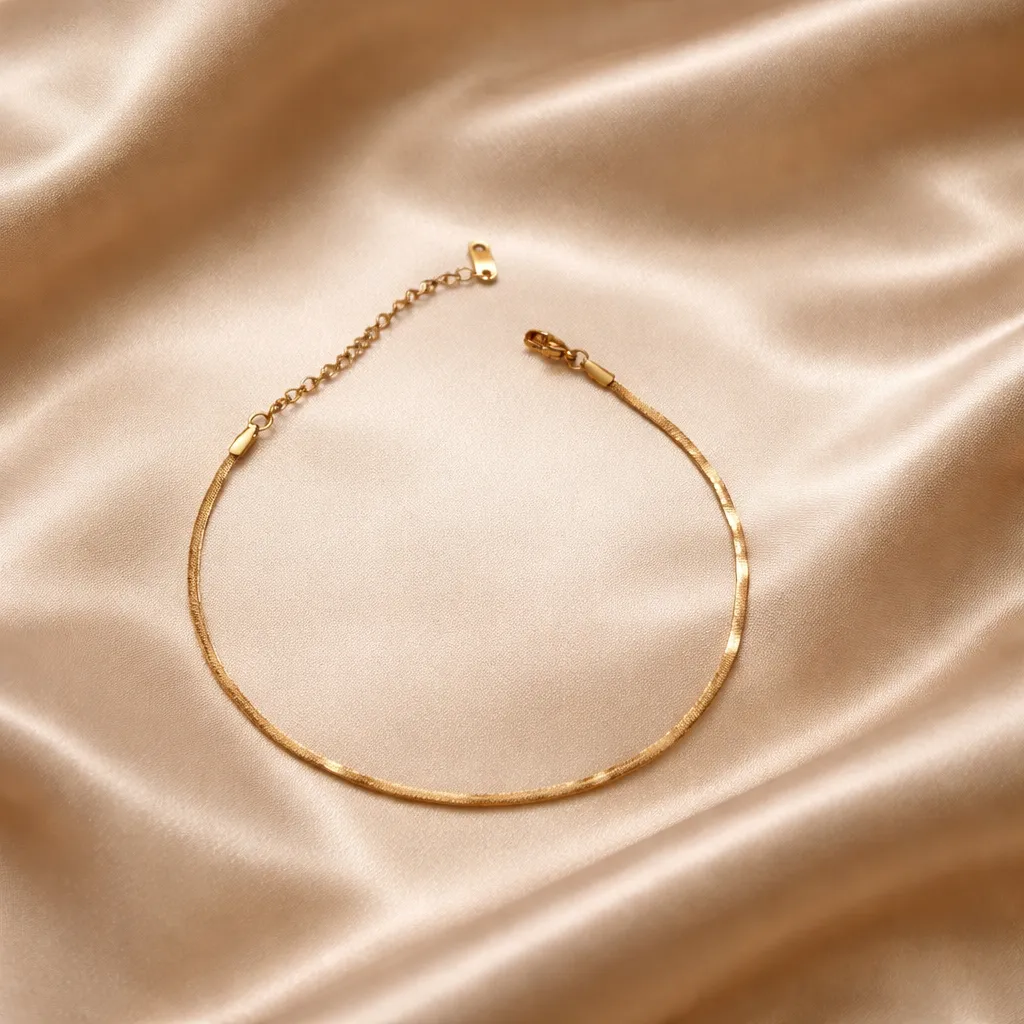 Gold Minimalist-Αλυσίδα Ποδιού Ανοξείδωτο Ατσάλι