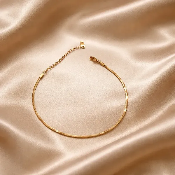 Gold Minimalist-Αλυσίδα Ποδιού Ανοξείδωτο Ατσάλι