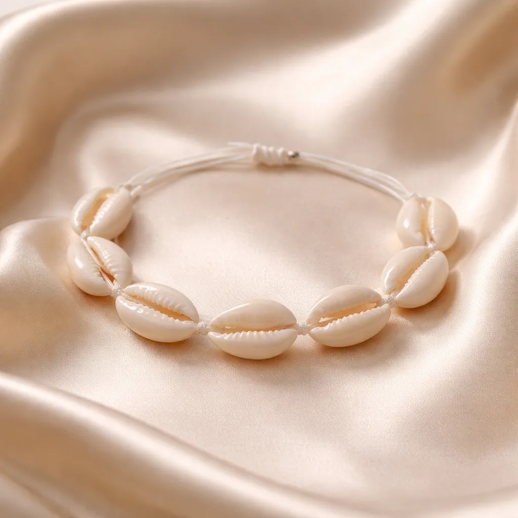 Beige Cowrie Macrame