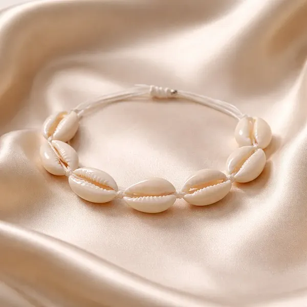 Beige Cowrie Macrame