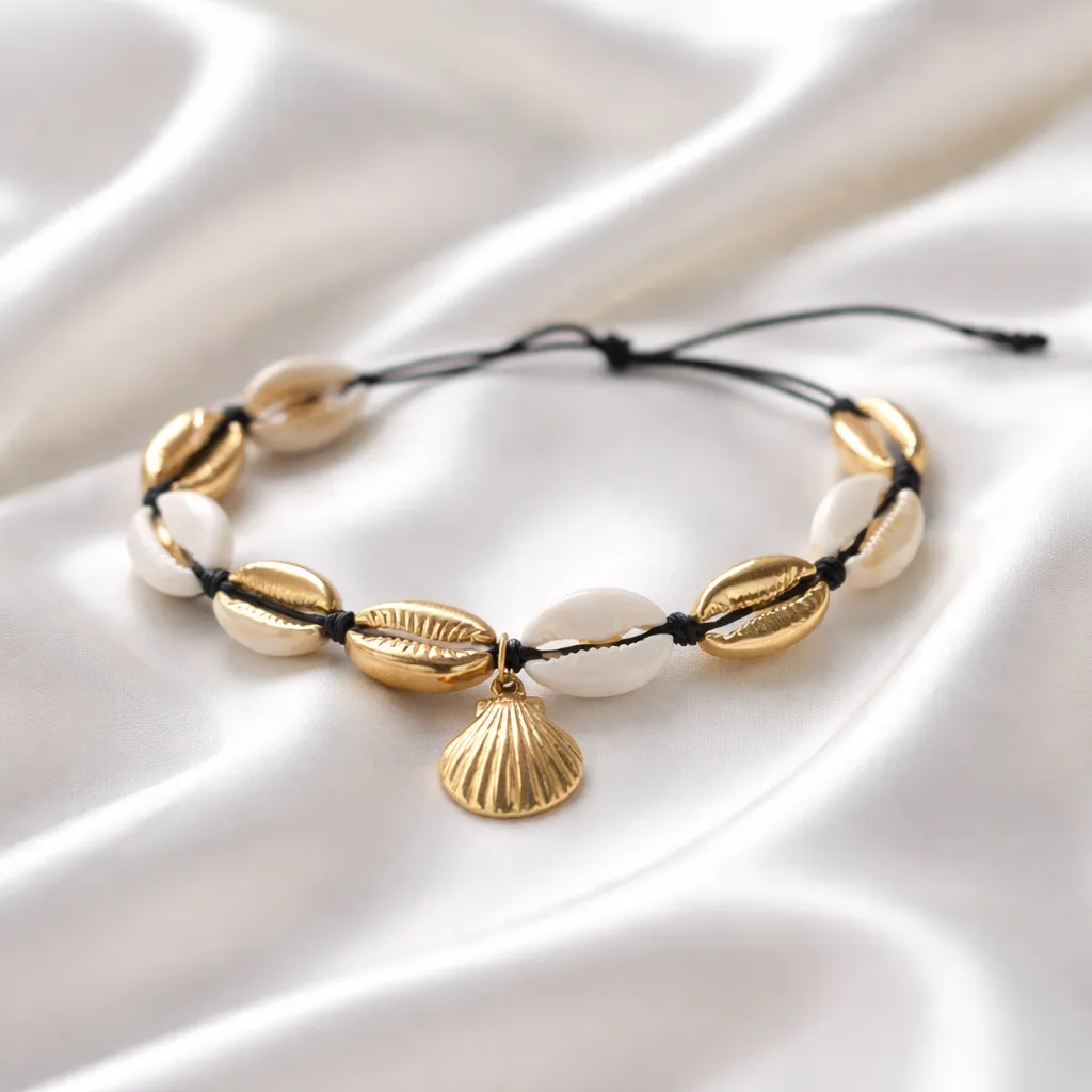 Golden Shell Macrame