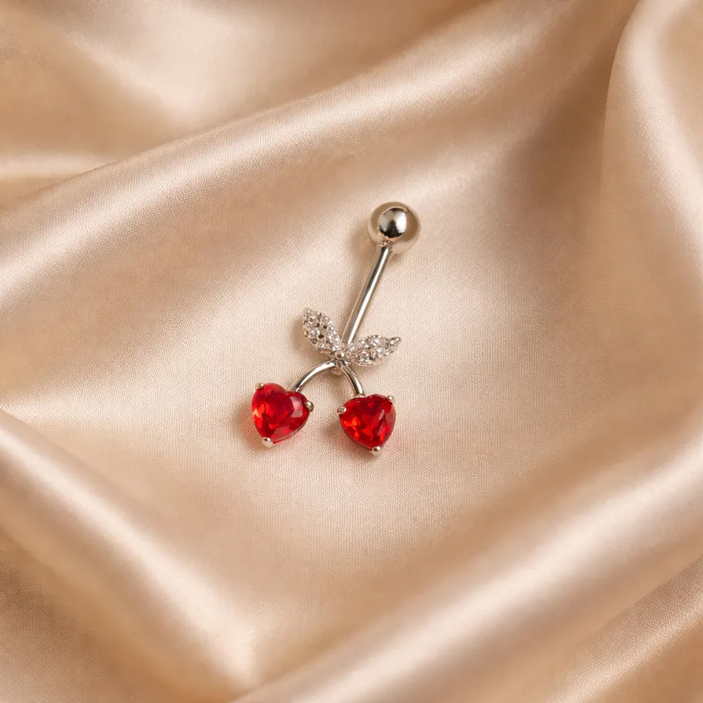 Double Cherry Hearts Ατσάλι